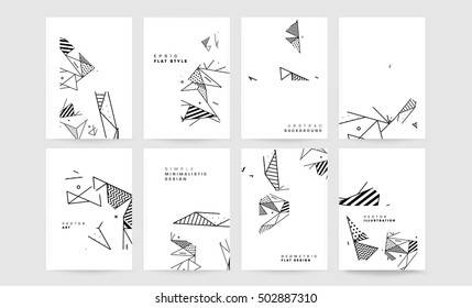 Geometric background Template for covers, flyers, banners, posters and placards, may be used for presentations and book covers, EPS10 vector illustration