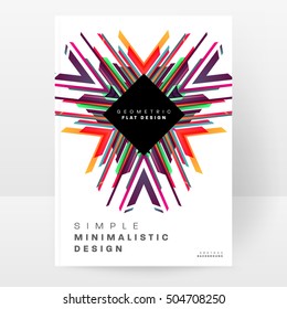 Modelo geométrico para capas, folhetos, banners, cartazes e cartazes, pode ser usado para apresentações e capas de livros, ilustração vetorial EPS10