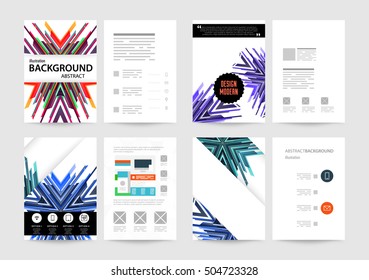 Geometric background Template for covers, flyers, banners, posters and placards, may be used for presentations and book covers, EPS10 vector illustration
