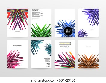 Geometric background Template for covers, flyers, banners, posters and placards, may be used for presentations and book covers, EPS10 vector illustration