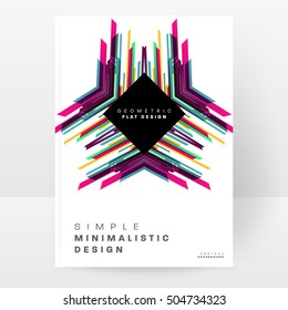 Plantilla de fondo geométrico para cubiertas, volantes, pancartas, carteles y carteles, puede utilizarse para presentaciones y portadas de libros, ilustración vectorial EPS10