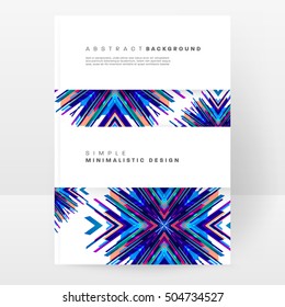Geometrischer Hintergrund Vorlage für Cover, Flyer, Banner, Poster und Plakate, kann für Präsentationen und Buchumschläge, EPS10 Vektorgrafik, verwendet werden