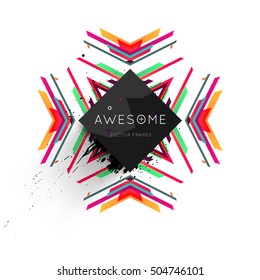 Geometric background Template for covers, flyers, banners, posters and placards, may be used for presentations and book covers, EPS10 vector illustration