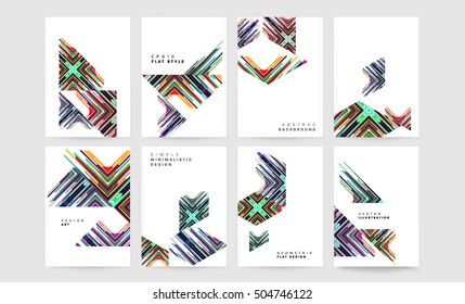 Plantilla de fondo geométrico para cubiertas, volantes, pancartas, carteles y carteles, puede utilizarse para presentaciones y portadas de libros, ilustración vectorial EPS10