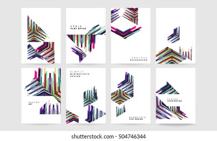 Geometric background Template for covers, flyers, banners, posters and placards, may be used for presentations and book covers, EPS10 vector illustration