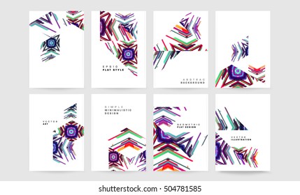 Plantilla de fondo geométrico para cubiertas, volantes, pancartas, carteles y carteles, puede utilizarse para presentaciones y portadas de libros, ilustración vectorial EPS10