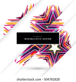 Geometric background Template for covers, flyers, banners, posters and placards, may be used for presentations and book covers, EPS10 vector illustration