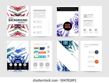 Geometric background Template for covers, flyers, banners, posters and placards, may be used for presentations and book covers, EPS10 vector illustration