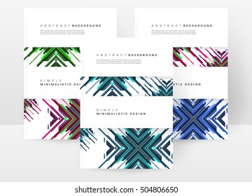 Plantilla de fondo geométrico para cubiertas, volantes, pancartas, carteles y carteles, puede utilizarse para presentaciones y portadas de libros, ilustración vectorial EPS10
