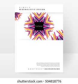 Geometrischer Hintergrund Vorlage für Cover, Flyer, Banner, Poster und Plakate, kann für Präsentationen und Buchumschläge, EPS10 Vektorgrafik, verwendet werden