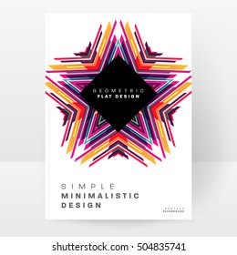 Geometric background Template for covers, flyers, banners, posters and placards, may be used for presentations and book covers, EPS10 vector illustration