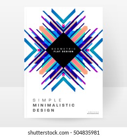Geometric background Template for covers, flyers, banners, posters and placards, may be used for presentations and book covers, EPS10 vector illustration