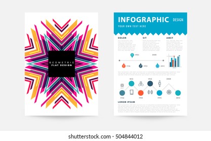 Plantilla de fondo geométrico para cubiertas, volantes, pancartas, carteles y carteles, puede utilizarse para presentaciones y portadas de libros, ilustración vectorial EPS10