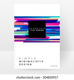 Geometric background Template for covers, flyers, banners, posters and placards, may be used for presentations and book covers, EPS10 vector illustration