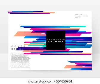 Geometric background Template for covers, flyers, banners, posters and placards, may be used for presentations and book covers, EPS10 vector illustration