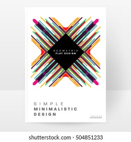 Geometric background Template for covers, flyers, banners, posters and placards, may be used for presentations and book covers, EPS10 vector illustration
