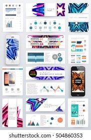 Geometrischer Hintergrund Vorlage für Cover, Flyer, Banner, Poster und Plakate, kann für Präsentationen und Buchumschläge, EPS10 Vektorgrafik, verwendet werden
