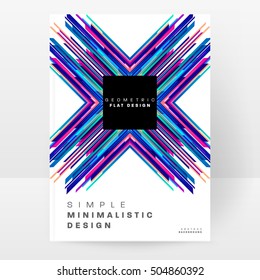 Geometric background Template for covers, flyers, banners, posters and placards, may be used for presentations and book covers, EPS10 vector illustration