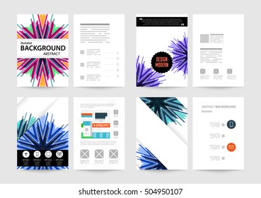 Geometric background Template for covers, flyers, banners, posters and placards, may be used for presentations and book covers, EPS10 vector illustration