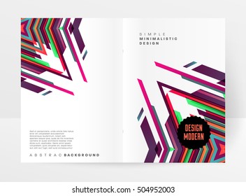Plantilla de fondo geométrico para cubiertas, volantes, pancartas, carteles y carteles, puede utilizarse para presentaciones y portadas de libros, ilustración vectorial EPS10