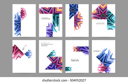 Geometric background Template for covers, flyers, banners, posters and placards, may be used for presentations and book covers, EPS10 vector illustration