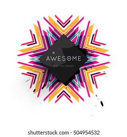 Geometric background Template for covers, flyers, banners, posters and placards, may be used for presentations and book covers, EPS10 vector illustration
