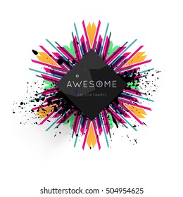Geometric background Template for covers, flyers, banners, posters and placards, may be used for presentations and book covers, EPS10 vector illustration
