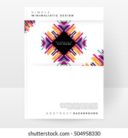 Plantilla de fondo geométrico para cubiertas, volantes, pancartas, carteles y carteles, puede utilizarse para presentaciones y portadas de libros, ilustración vectorial EPS10