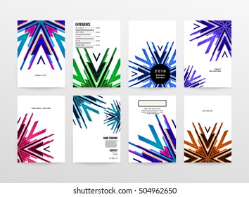 Plantilla de fondo geométrico para cubiertas, volantes, pancartas, carteles y carteles, puede utilizarse para presentaciones y portadas de libros, ilustración vectorial EPS10