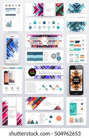 Geometric background Template for covers, flyers, banners, posters and placards, may be used for presentations and book covers, EPS10 vector illustration