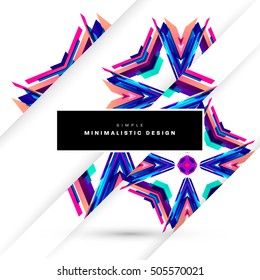 Geometric background Template for covers, flyers, banners, posters and placards, may be used for presentations and book covers, EPS10 vector illustration