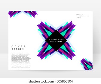 Geometrischer Hintergrund Vorlage für Cover, Flyer, Banner, Poster und Plakate, kann für Präsentationen und Buchumschläge, EPS10 Vektorgrafik, verwendet werden