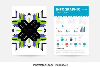 Plantilla de fondo geométrico para cubiertas, volantes, pancartas, carteles y carteles, puede utilizarse para presentaciones y portadas de libros, ilustración vectorial EPS10