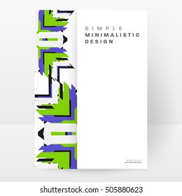 Geometric background Template for covers, flyers, banners, posters and placards, may be used for presentations and book covers, EPS10 vector illustration