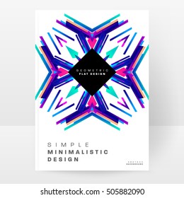 Plantilla de fondo geométrico para cubiertas, volantes, pancartas, carteles y carteles, puede utilizarse para presentaciones y portadas de libros, ilustración vectorial EPS10