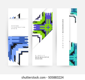 Plantilla de fondo geométrico para cubiertas, volantes, pancartas, carteles y carteles, puede utilizarse para presentaciones y portadas de libros, ilustración vectorial EPS10