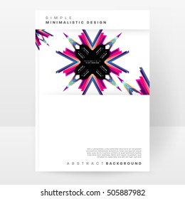 Geometric background Template for covers, flyers, banners, posters and placards, may be used for presentations and book covers, EPS10 vector illustration