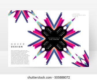 Plantilla de fondo geométrico para cubiertas, volantes, pancartas, carteles y carteles, puede utilizarse para presentaciones y portadas de libros, ilustración vectorial EPS10