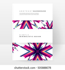 Geometric background Template for covers, flyers, banners, posters and placards, may be used for presentations and book covers, EPS10 vector illustration