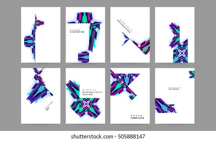 Modelo geométrico para capas, folhetos, banners, cartazes e cartazes, pode ser usado para apresentações e capas de livros, ilustração vetorial EPS10