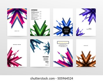 Geometric background Template for covers, flyers, banners, posters and placards, may be used for presentations and book covers, EPS10 vector illustration