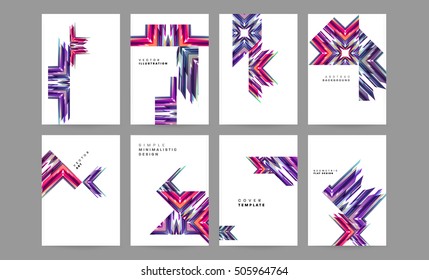 Modelo geométrico para capas, folhetos, banners, cartazes e cartazes, pode ser usado para apresentações e capas de livros, ilustração vetorial EPS10