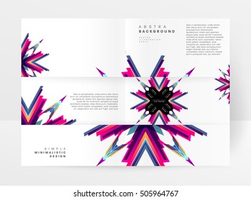 Geometric background Template for covers, flyers, banners, posters and placards, may be used for presentations and book covers, EPS10 vector illustration