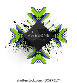 Geometric background Template for covers, flyers, banners, posters and placards, may be used for presentations and book covers, EPS10 vector illustration