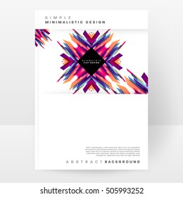 Geometric background Template for covers, flyers, banners, posters and placards, may be used for presentations and book covers, EPS10 vector illustration