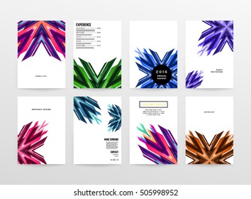 Geometric background Template for covers, flyers, banners, posters and placards, may be used for presentations and book covers, EPS10 vector illustration