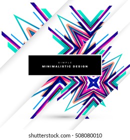 Geometrischer Hintergrund Vorlage für Cover, Flyer, Banner, Poster und Plakate, kann für Präsentationen und Buchumschläge, EPS10 Vektorgrafik, verwendet werden