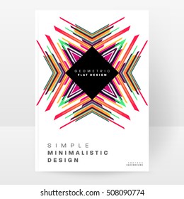 Geometric background Template for covers, flyers, banners, posters and placards, may be used for presentations and book covers, EPS10 vector illustration