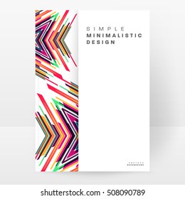 Geometrischer Hintergrund Vorlage für Cover, Flyer, Banner, Poster und Plakate, kann für Präsentationen und Buchumschläge, EPS10 Vektorgrafik, verwendet werden