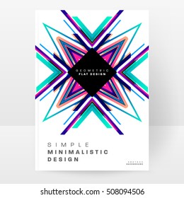 Geometric background Template for covers, flyers, banners, posters and placards, may be used for presentations and book covers, EPS10 vector illustration